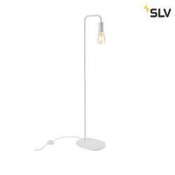 Floor lamp FITU FL, E27, with switch, white