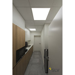 Plafondinbouwarmatuur LED PANEL, wit