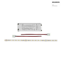 LED QualityFlex BB flex strip set, IP00, 4.8W/m 3000K 120, 500cm + 25W LED driver + 2 cables