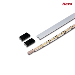 Lichtstrip LED 2-LINK FLOOD medium IP20, opaal, zwart dimbaar 10,4W 565lm 3000K CRI 90-100 60cm