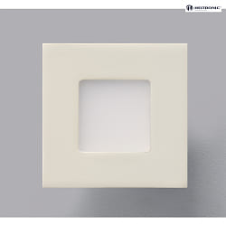 LED Recessed luminaire NIZZA Panel, IP20, SQUARE, 7.5cm, 2.2W 2700K 50lm 120, white
