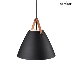 design for the people by Nordlux Pendant luminaire STRAP 48, 48cm, E27, IP20, metal, black